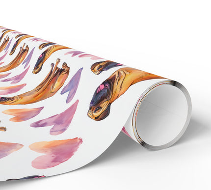 Golden Sentinel Love – Boerboel Love Hearts wrapping paper