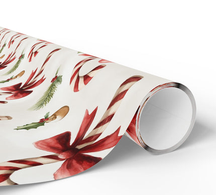 Candy Cane Whimsy - Candy Cane Christmas Wrapping Paper