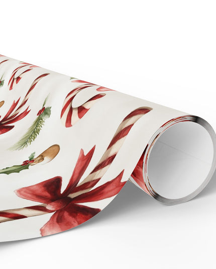 Candy Cane Whimsy - Candy Cane Christmas Wrapping Paper