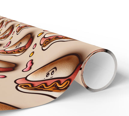 Snacky Smiles - Smiling Hot Dog Wrapping Paper